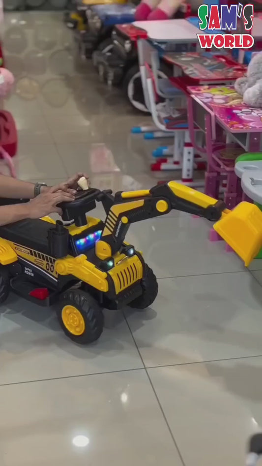 Baby large electric excavator ride on jcb toy electric car 2-8 years kids | kids JCB