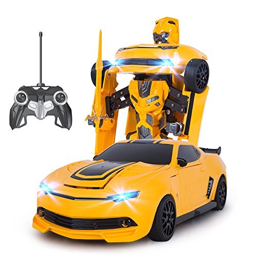 Sam's Toy World RC cars remote control car in yellow with transforming features for ages 6 and up