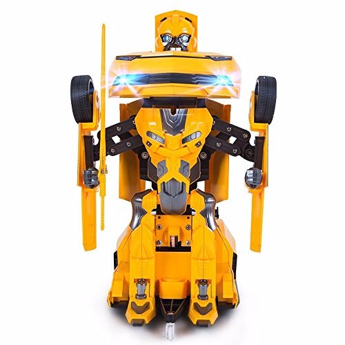 Sam's Toy World RC Cars Remote Control Car in yellow with transforming action for ages 6 and up