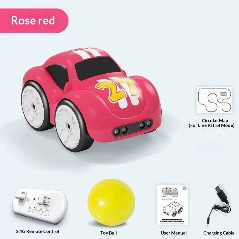 Sam's Toy World RC Toy Story Car Follow Me Remote Control Sensor Car in rose red for ages 3 and up