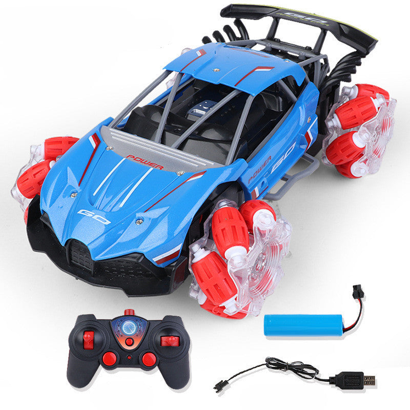 Remote control 360 degree rotation drift high car in blue for kids aged 6 and up from Sam's Toy World