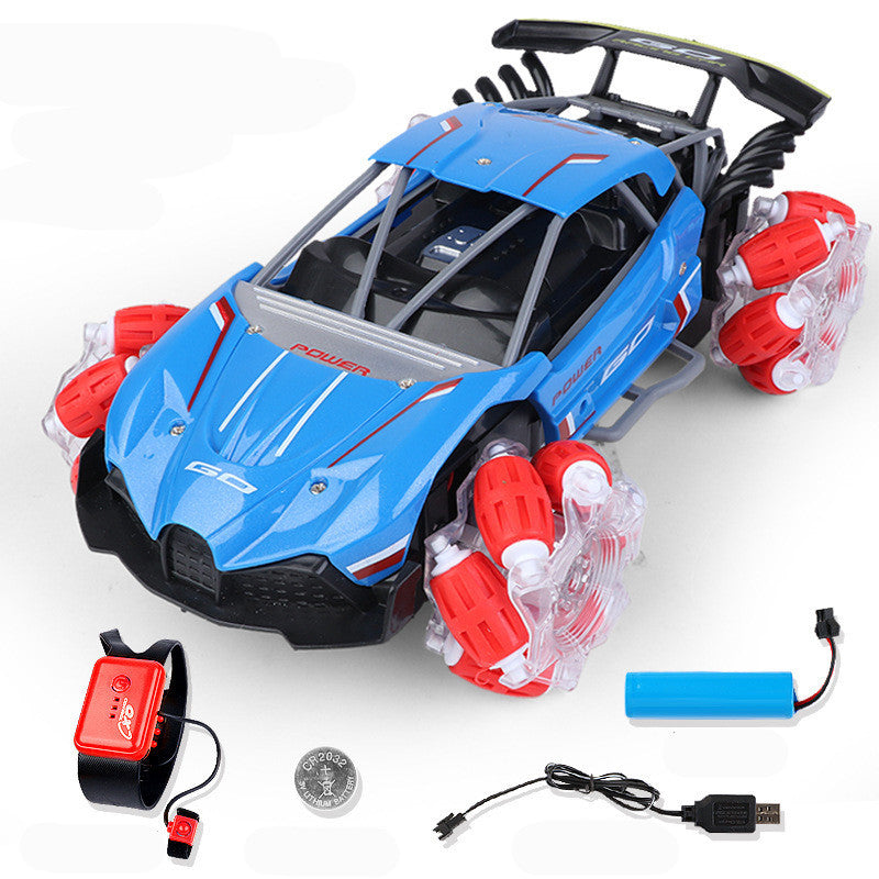 Remote control 360 degree rotation drift high car in blue for ages 6 and up from Sam's Toy World