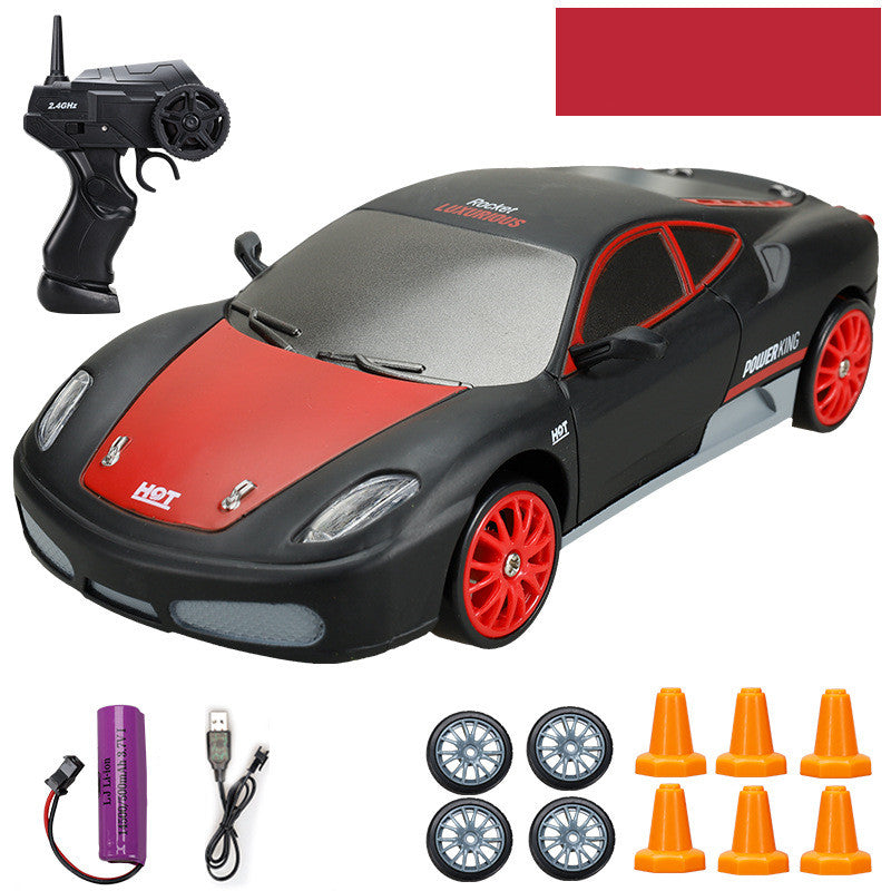Remote Control Car in Black and Red for Kids Ages 6 and Up from Sam's Toy World, ideal for fun in Ahmedabad