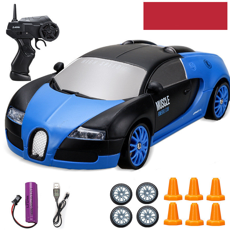 Remote Control Car in Blue and Black with Controller, suitable for kids, from Sam's Toy World, Ahmedabad