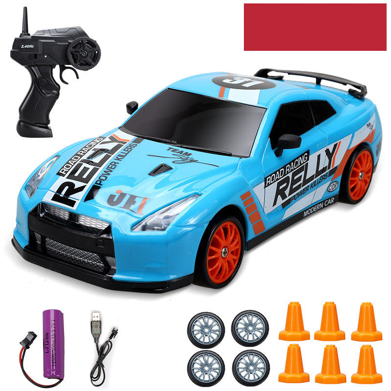 Blue remote control car with racing features, suitable for ages 6 and up, from Sam's Toy World, remote control car Ahmedabad