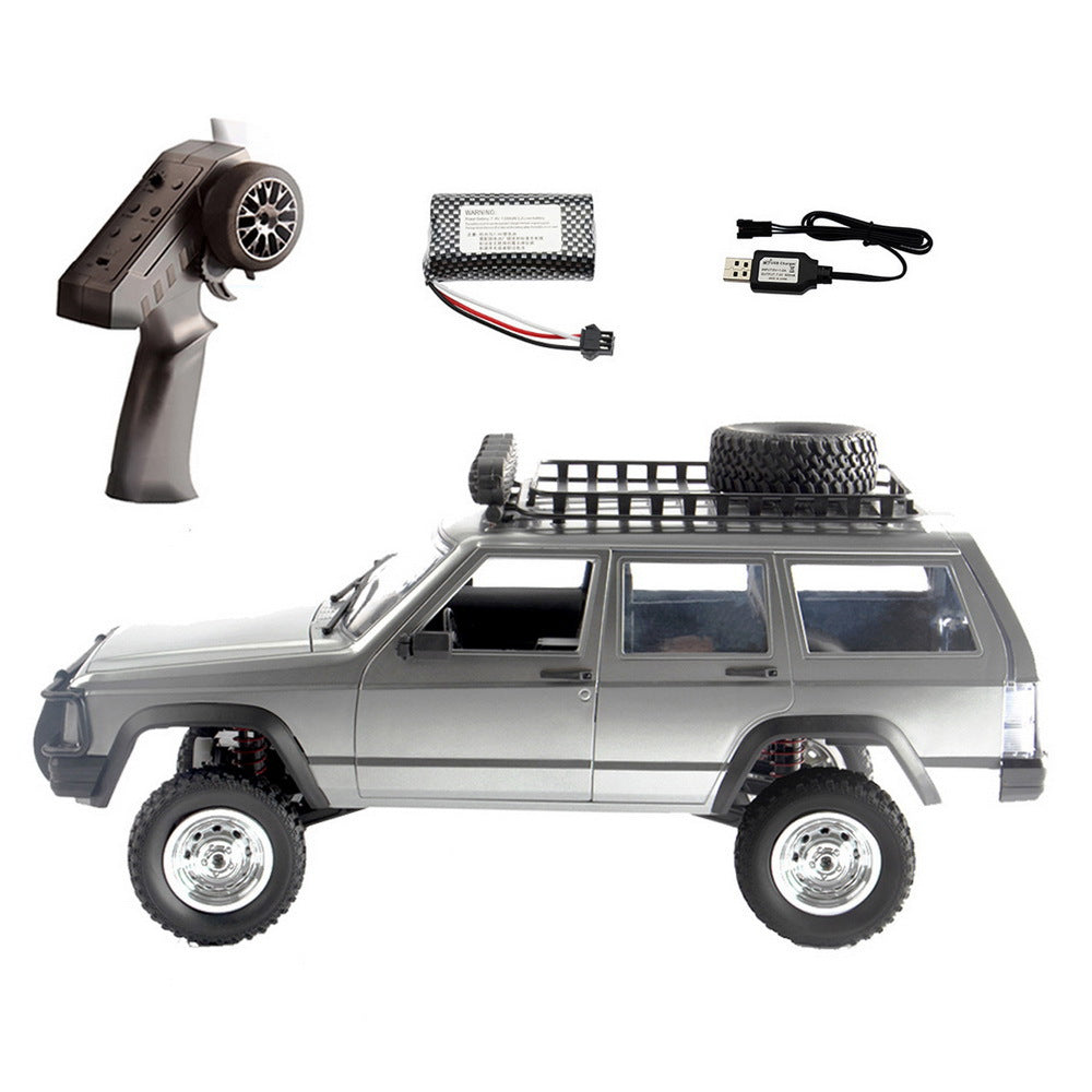 Remote control car with remote in silver color, suitable for ages 8 and up, from Sam's Toy World