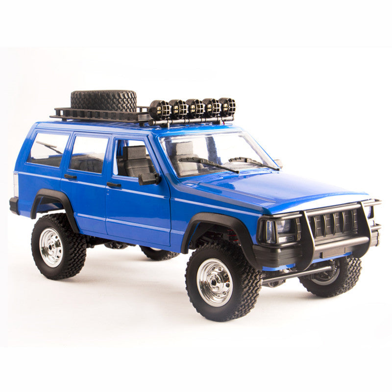 Blue remote control car with remote, off-road design for ages 6 and up from Sam's Toy World