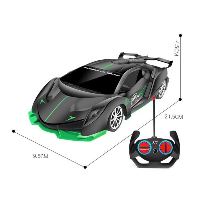 Black remote control toy car 4wd with sleek design and remote control for kids' entertainment