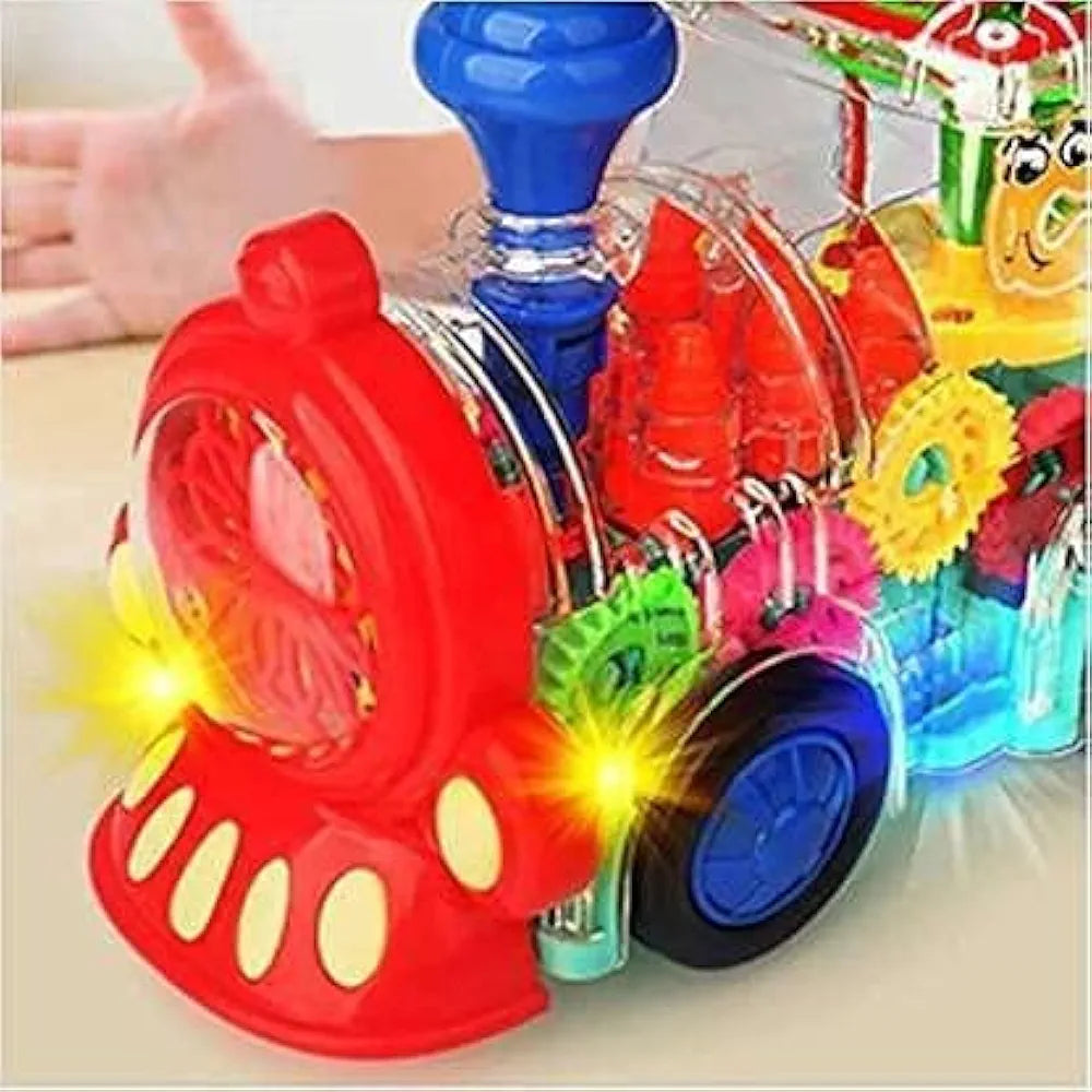 Buy Musical and 3D Lights Kids Multicolor Transparent Toy Gears Concept Toys    trainEngine | sams toy world Sam's Toy World  Sams toy world shop in Ahmedabad Gujarat 