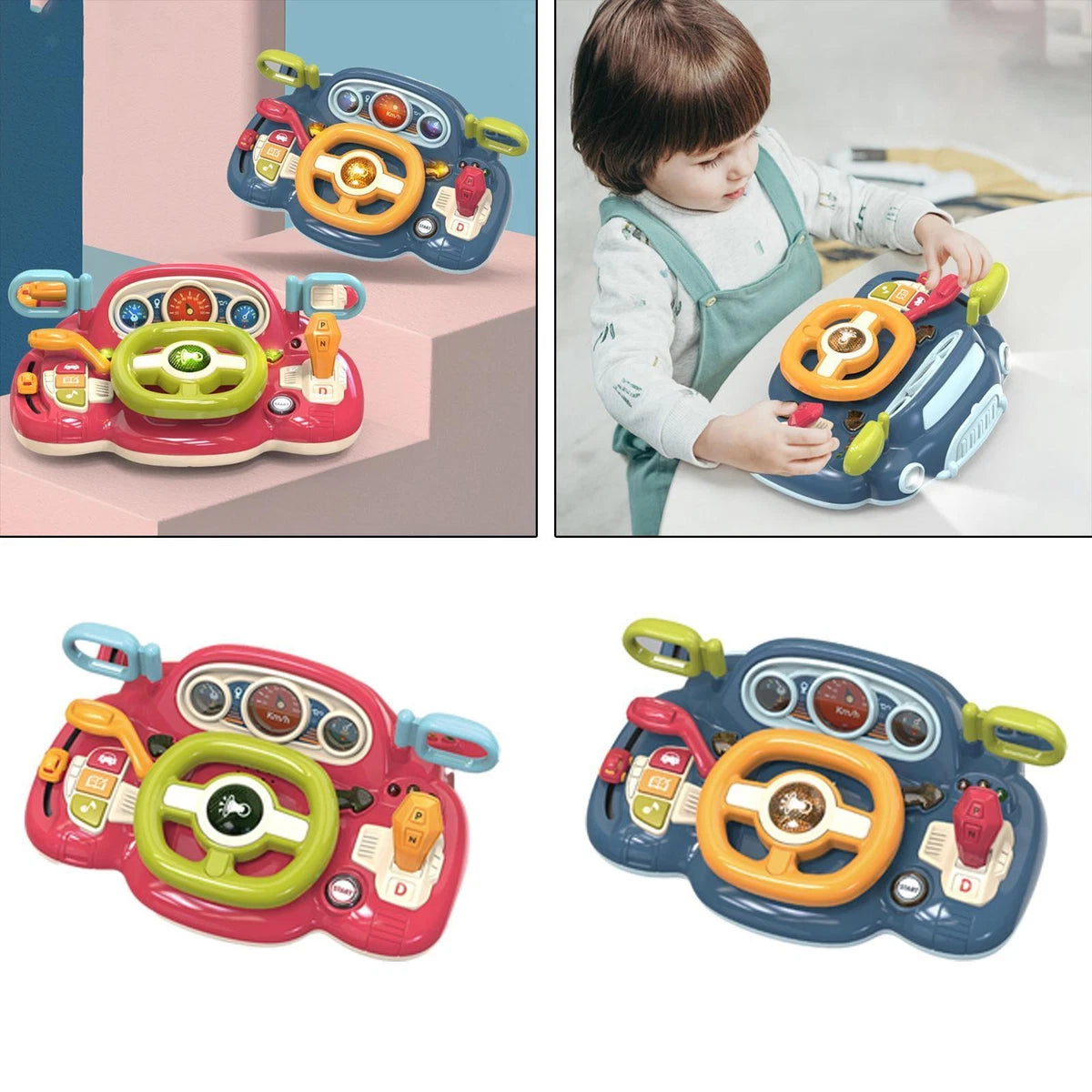 Wheel Learning Toy Steering Wheel Game Toy Toddlers Early Educational Preschool Toy in ...