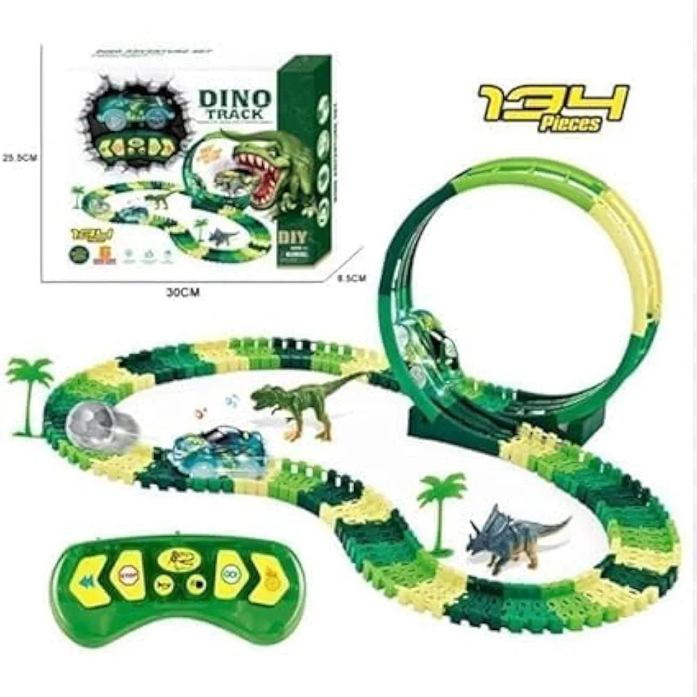 Buy Car Dinosaur with Flexible Tracks, Mini Car Toys for Kids, 2 Dinosaur Toy Figures &  Bridge | Toys for 3 + | sams toy World Sam's Toy World  Sams toy world shop in Ahmedabad Gujarat 