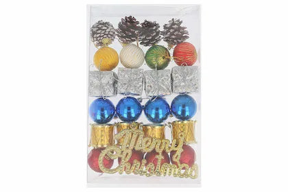 Buy Christmas Tree Decorations Set (Balls, Bells, Gifts, Pine Trees, Stars, Candy Sticks & Santa Claus) Christmas Gift Items, Christmas Tree Decorations Items 25 | sams toy world Sam's Toy World  Sams toy world shop in Ahmedabad Gujarat 
