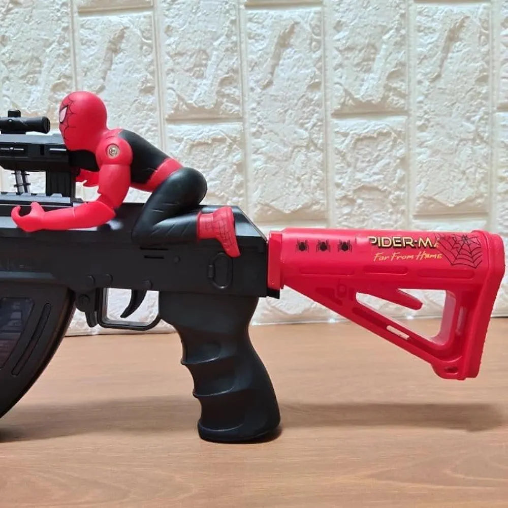 Buy Spidarman Light and Sound-Kids Pretend Play Tactical Toy Gun, Costume Aid Warrior Fighter Military Combat Role Play Toy Gun for Children-Black & red Sam's Toy World  Sams toy world shop in Ahmedabad Gujarat 