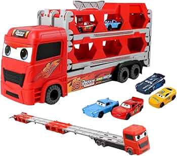 Buy Transport Truck Toy Suit with 4 Metal Cars, with Double Track, Pop-up Function, Foldable Storage | sams toy world Sam's Toy World  Sams toy world shop in Ahmedabad Gujarat 