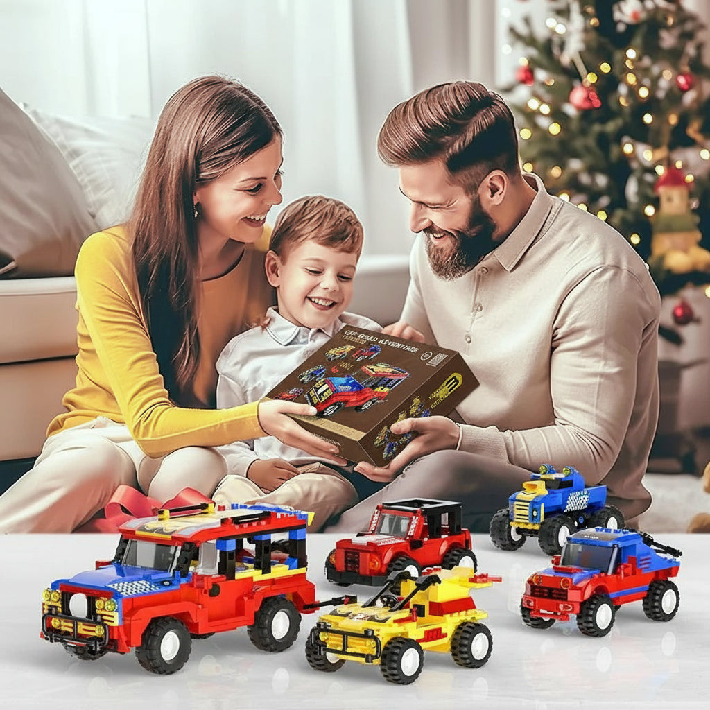 Buy Vehicle Building Blocks, STEM Toys, 4 in 1 Off-Road Adventure Car Construction Toy Set, Building Kit | for Kids | sams toy world Sam's Toy World  Sams toy world shop in Ahmedabad Gujarat 