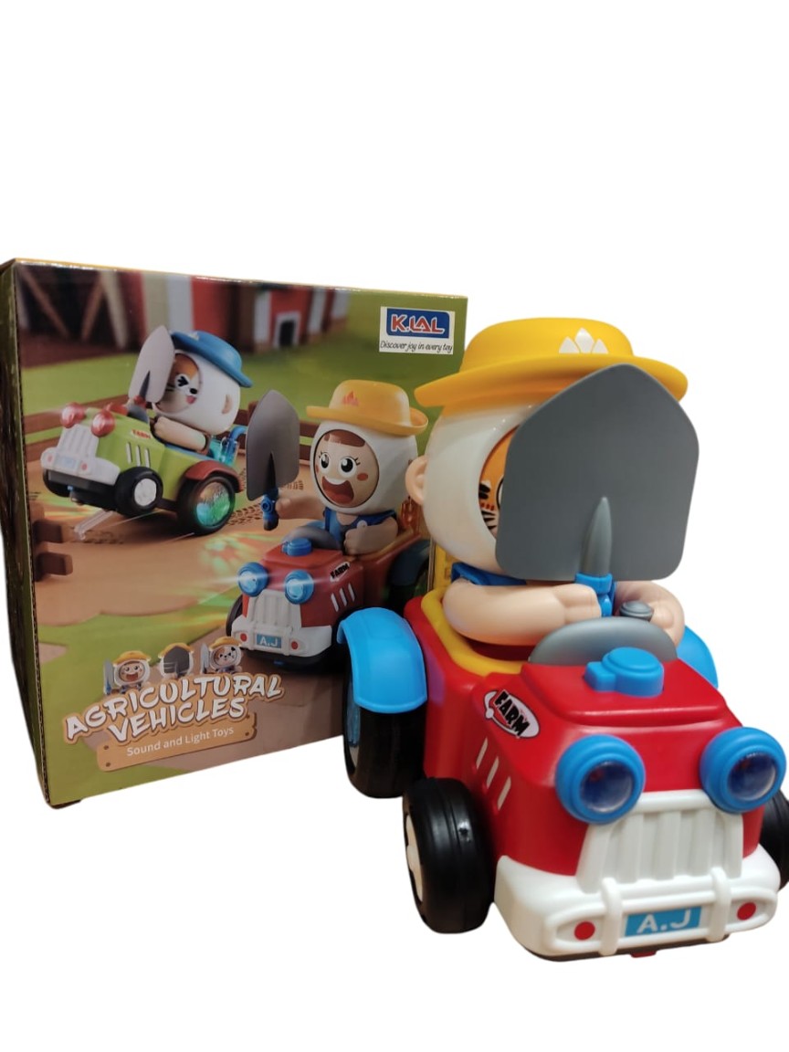 Buy Farm Tractor Toy Set with Light-Up Wheels, Battery Operated, 2-Pack, Red and Green | sams toy world Sam's Toy World  Sams toy world shop in Ahmedabad Gujarat 