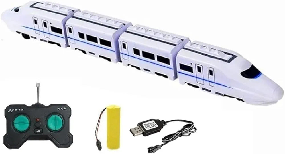 Buy High Speed Remote Controlled RC Bullet Train Toy with Flash Light and Train Sound Runs on Ground |Sams toy World samstoy.in Sams toy world shop in Ahmedabad Gujarat 