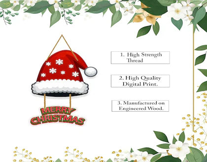 Buy Merry christmas Hanging hat |Reindeer Christmas Hanging Decoration | sams toy world Sam's Toy World  Sams toy world shop in Ahmedabad Gujarat 
