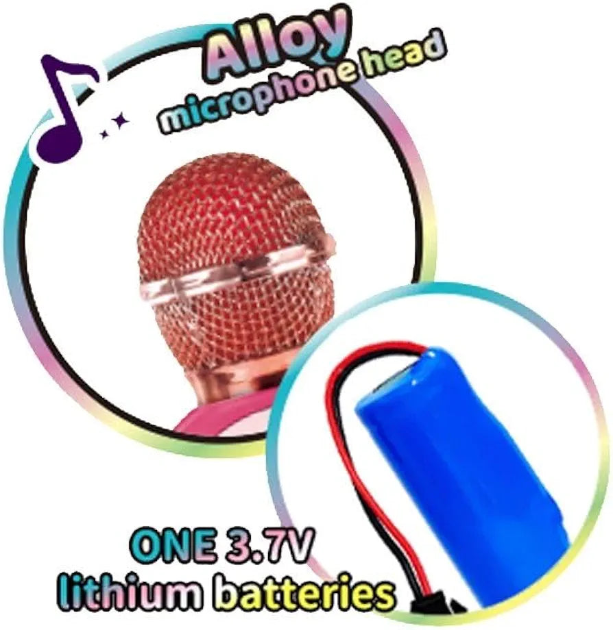 Buy Bluetooth Wireless Karaoke Microphone for Kids – Portable Singing Toy with LED Lights, Voice Changer, Rechargeable Battery, Bluetooth & TF Card Support  | sams toy world Sam's Toy World  Sams toy world shop in Ahmedabad Gujarat 