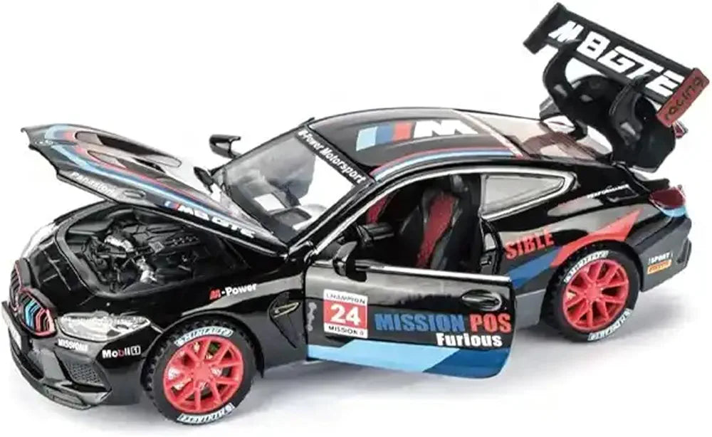 Buy 1:32 BMW M8 Thunder Toy Car Metal Pull Back Diecast Car with Openable Door and Sound Light, Gifts Toys for Kids Black | sams toy world Sam's Toy World  Sams toy world shop in Ahmedabad Gujarat 