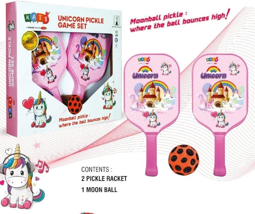 Pickleball Racket Set – 2 Lightweight Paddles 1 Soft Moon Ball – Fun ...