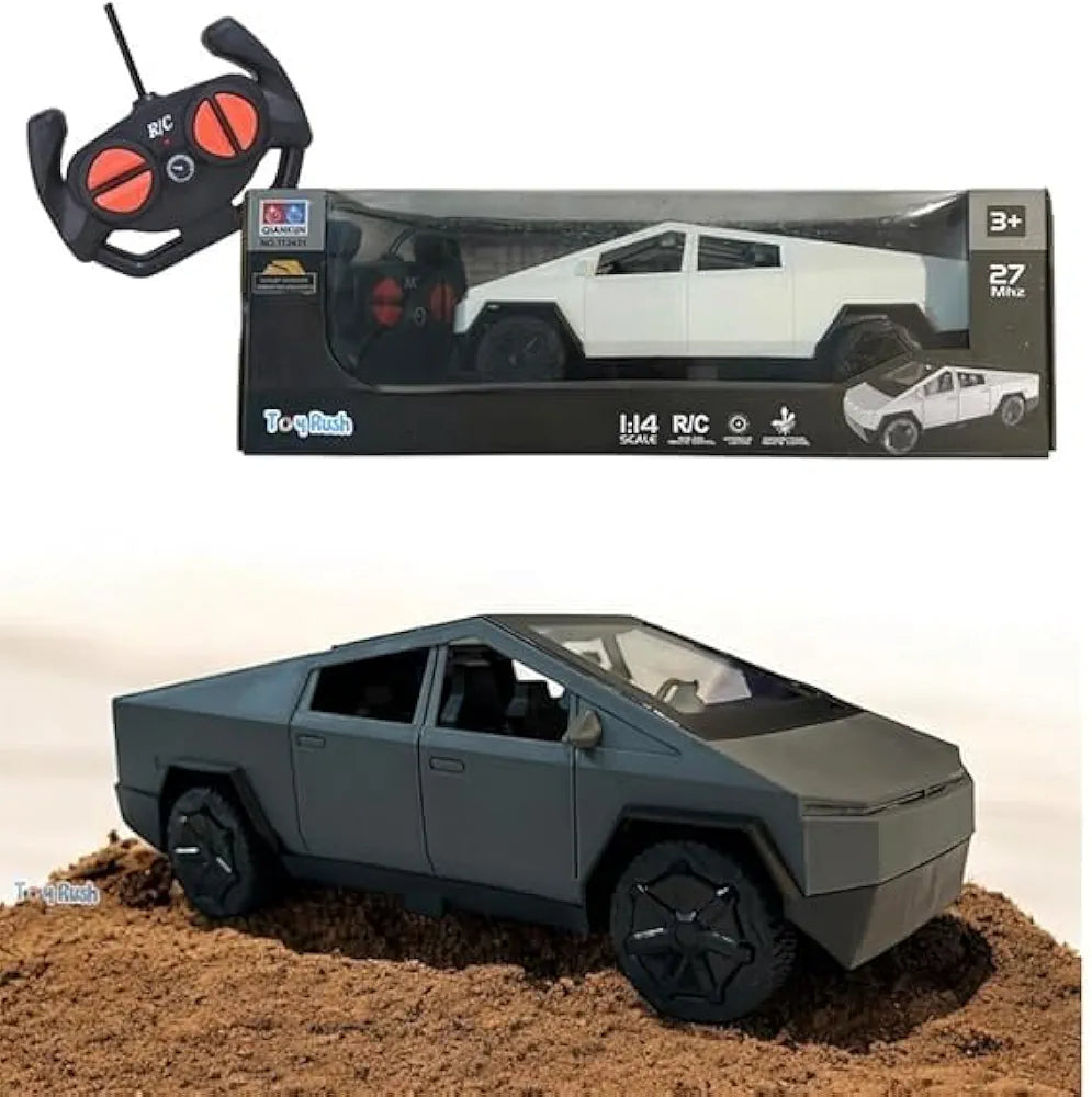 Buy Tesla Cybertruck Toy Car – 2.4GHz Remote Controlled Vehicle with Lights | Electric Toy Car for Kids | 1:14 Scale Stylish Remote Controlled Truck | sams toy world Sam's Toy World  Sams toy world shop in Ahmedabad Gujarat 