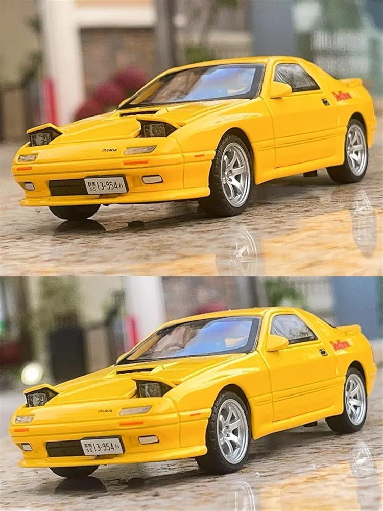 Buy 1:32 Mazda RX7 Initial D Miniature Diecast RX-7 Toy Car Model Sound & Light Doors Openable | sams toy world Sam's Toy World  Sams toy world shop in Ahmedabad Gujarat 