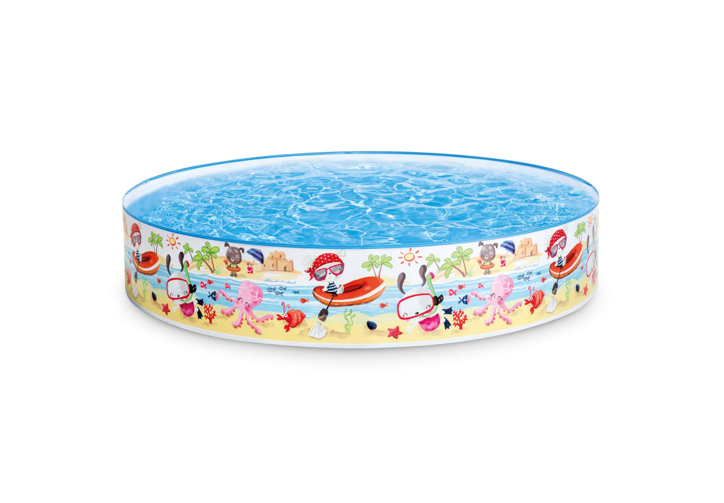 Intex 5 Feet x 18 Inch SnapSet Instant Round Plastic Above Ground Swimming Kiddie Pool | Sam's Toys world Ahmedabad