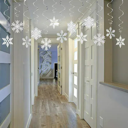 Buy Christmas Hanging Snowflakes Tree Decoration, Wall Tree Hanging Ornaments  6 Pcs | sams toy world Sam's Toy World  Sams toy world shop in Ahmedabad Gujarat 