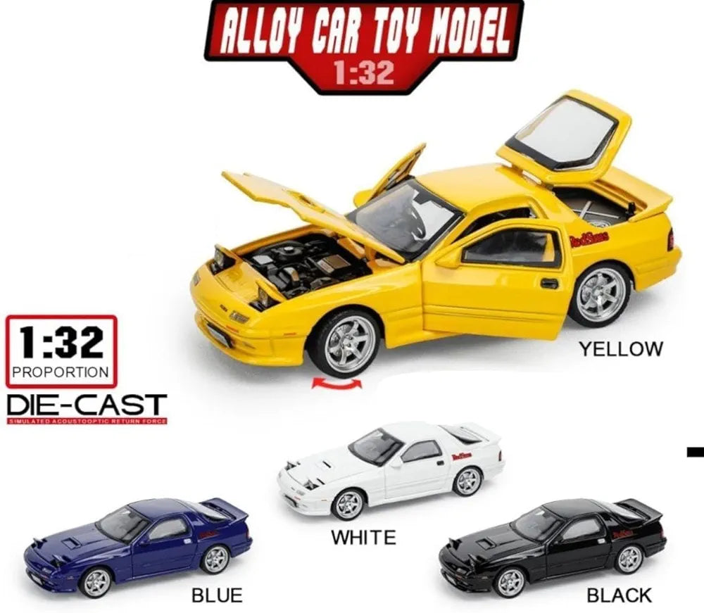 Buy 1:32 Mazda RX7 Initial D Miniature Diecast RX-7 Toy Car Model Sound & Light Doors Openable | sams toy world Sam's Toy World  Sams toy world shop in Ahmedabad Gujarat 