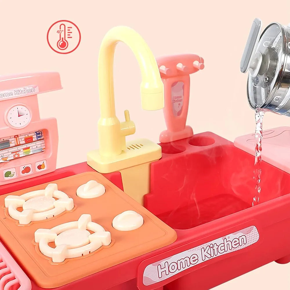 Buy Washbasin Toy, Electric Kitchen Play Sink with Water Circuit, Dishwasher, Toys with Simulated Tap and Included Kitchen Accessories for Children | sams toy world Sam's Toy World  Sams toy world shop in Ahmedabad Gujarat 