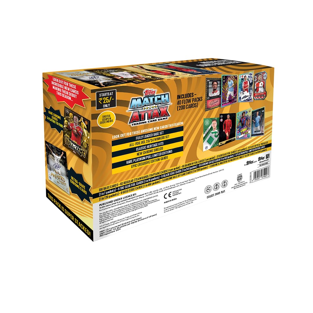 Buy Topps Match Attax 24/25 Carry Box pack MRP ₹:1000 | SAMS TOY WORLD | AHMEDABAD | GUJARAT TOPPS Sams toy world shop in Ahmedabad Gujarat 
