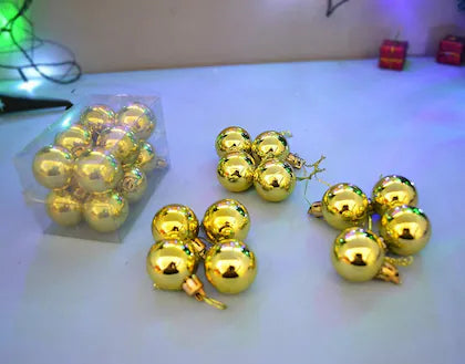Buy 12 pcs 3CM Multi Christmas Tree Baubles Balls Decor Hanging Ornament for Xmas 12 Pcs | sams toy world Sam's Toy World  Sams toy world shop in Ahmedabad Gujarat 