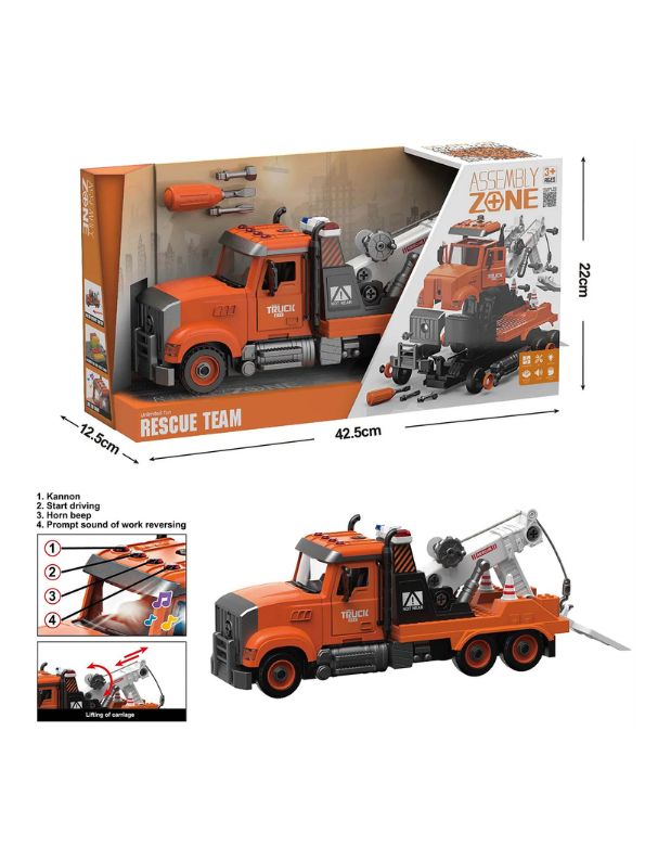 Buy Road Rescue – Interactive Emergency Truck with Lights & Sounds Vehicle Toy for Kids | Educational & Durable Playset samstoy.in Sams toy world shop in Ahmedabad Gujarat 