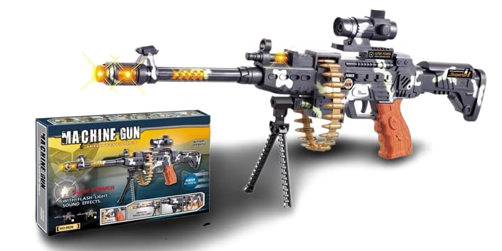 Buy The machine toy gun is made with care and special attention to detail. The shooting sound is clear and realistic and the lights bright and fun. The toy gun will give your child many hours of fun | sams toy world Sam's Toy World  Sams toy world shop in Ahmedabad Gujarat 