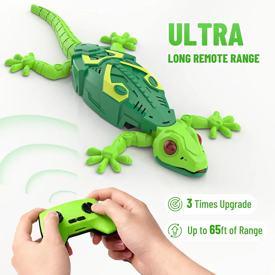 Buy Remote Control Gecko Crawling along Walls and Ceilings with Luminous LED Eyes, Remote Control, Realistic Movements, for Children 4+ years | sams toy world Sam's Toy World  Sams toy world shop in Ahmedabad Gujarat 