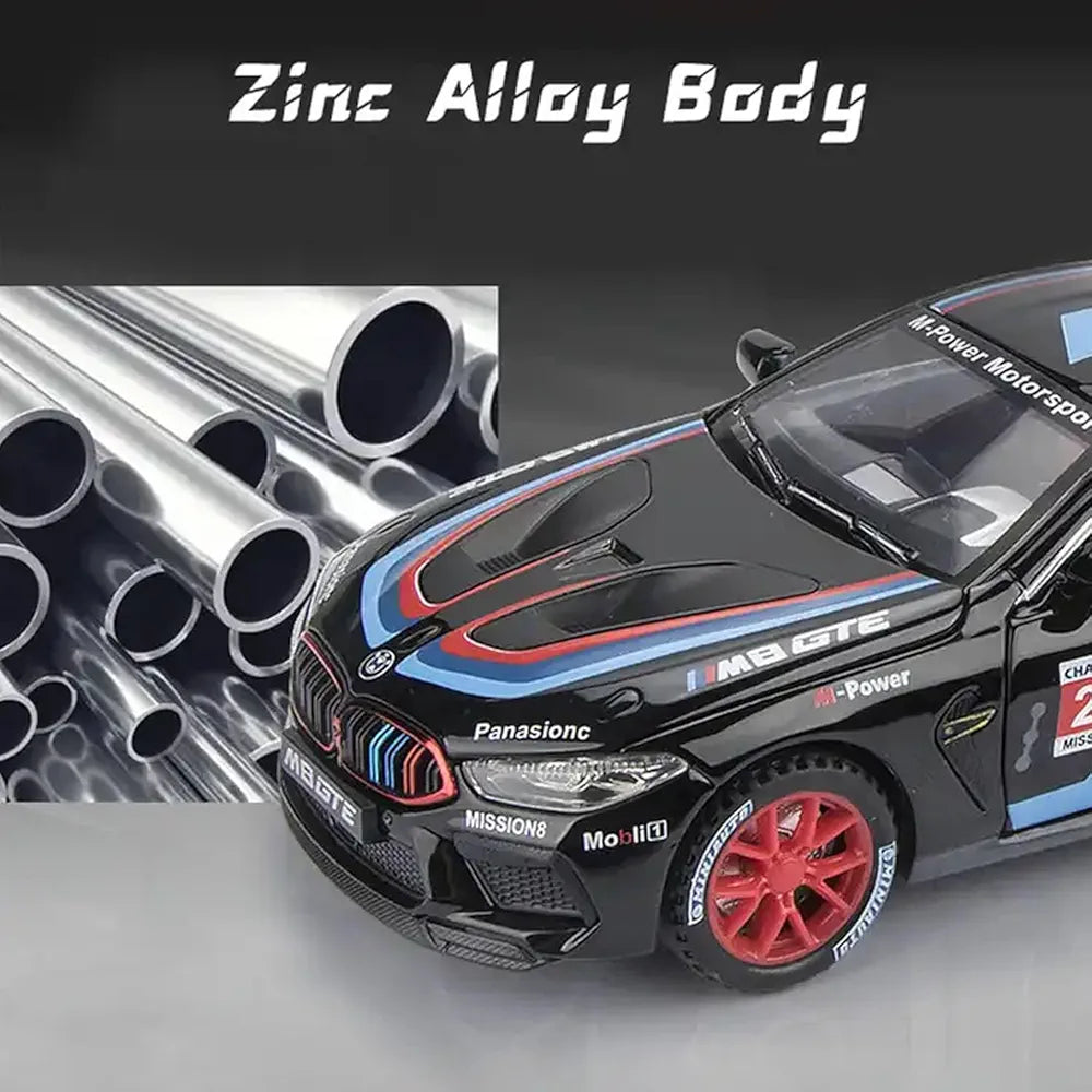 Buy 1:32 BMW M8 Thunder Toy Car Metal Pull Back Diecast Car with Openable Door and Sound Light, Gifts Toys for Kids Black | sams toy world Sam's Toy World  Sams toy world shop in Ahmedabad Gujarat 