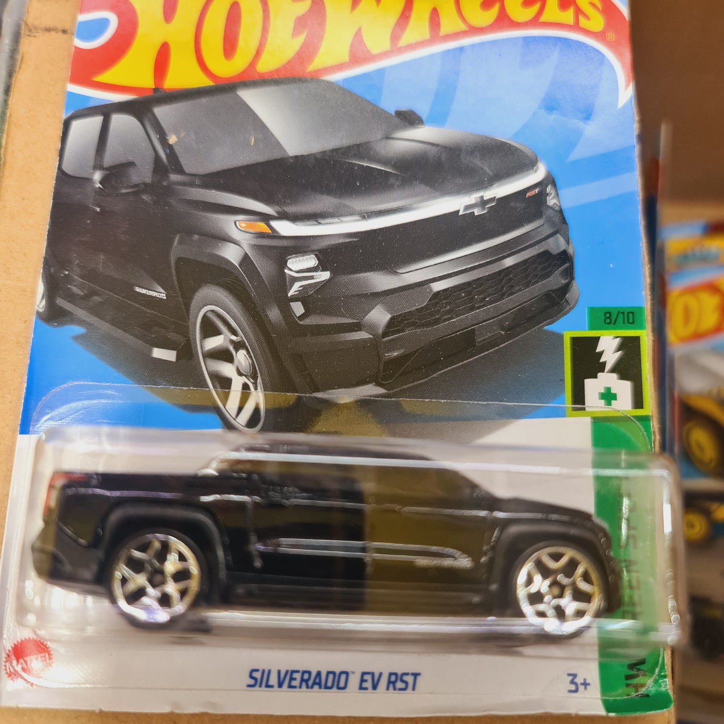 Hot Wheels Silverado EV RST Black | Sams Toy World