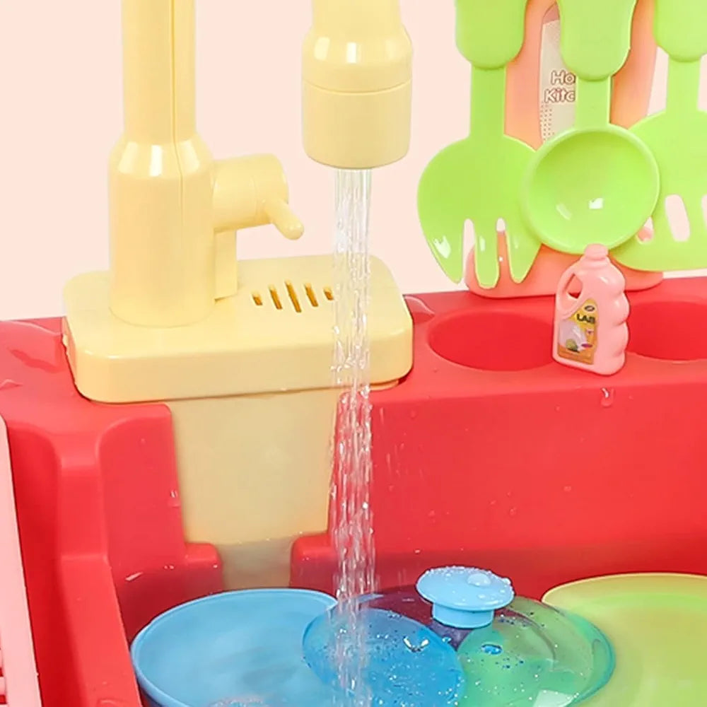 Buy Washbasin Toy, Electric Kitchen Play Sink with Water Circuit, Dishwasher, Toys with Simulated Tap and Included Kitchen Accessories for Children | sams toy world Sam's Toy World  Sams toy world shop in Ahmedabad Gujarat 