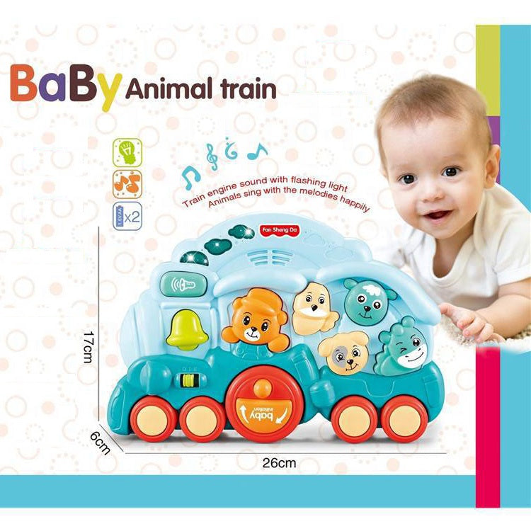 Buy Music Train ToyMade  
for baby Tarin engine sound with flashing light Animal sing with the melodies happily | sams toy world Sam's Toy World  Sams toy world shop in Ahmedabad Gujarat 