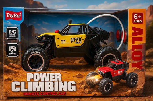 Red RC Car Rock Crawler Remote Control Car with LED Headlight, Rechargeable Battery High Speed Off Road RC Car, Monster Truck | Sams toy world