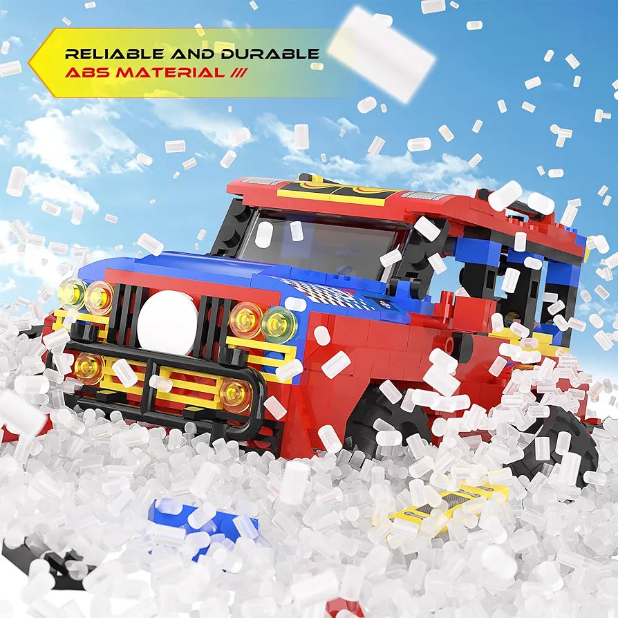 Buy Vehicle Building Blocks, STEM Toys, 4 in 1 Off-Road Adventure Car Construction Toy Set, Building Kit | for Kids | sams toy world Sam's Toy World  Sams toy world shop in Ahmedabad Gujarat 