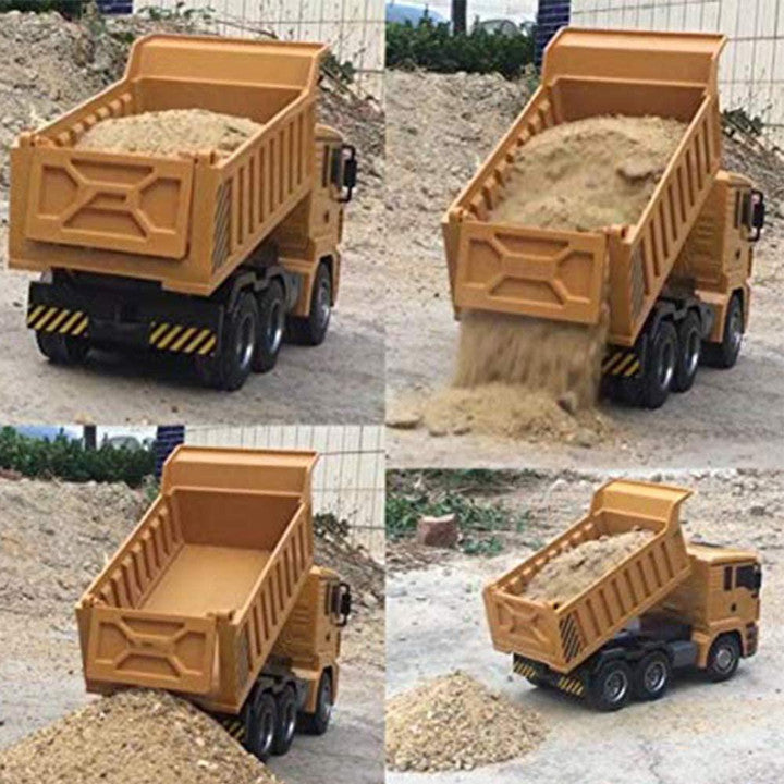 Buy RC Dump Truck Remote Control Construction Vehicle Toy with Sound and Light | sams toy world samstoy.in Sams toy world shop in Ahmedabad Gujarat 