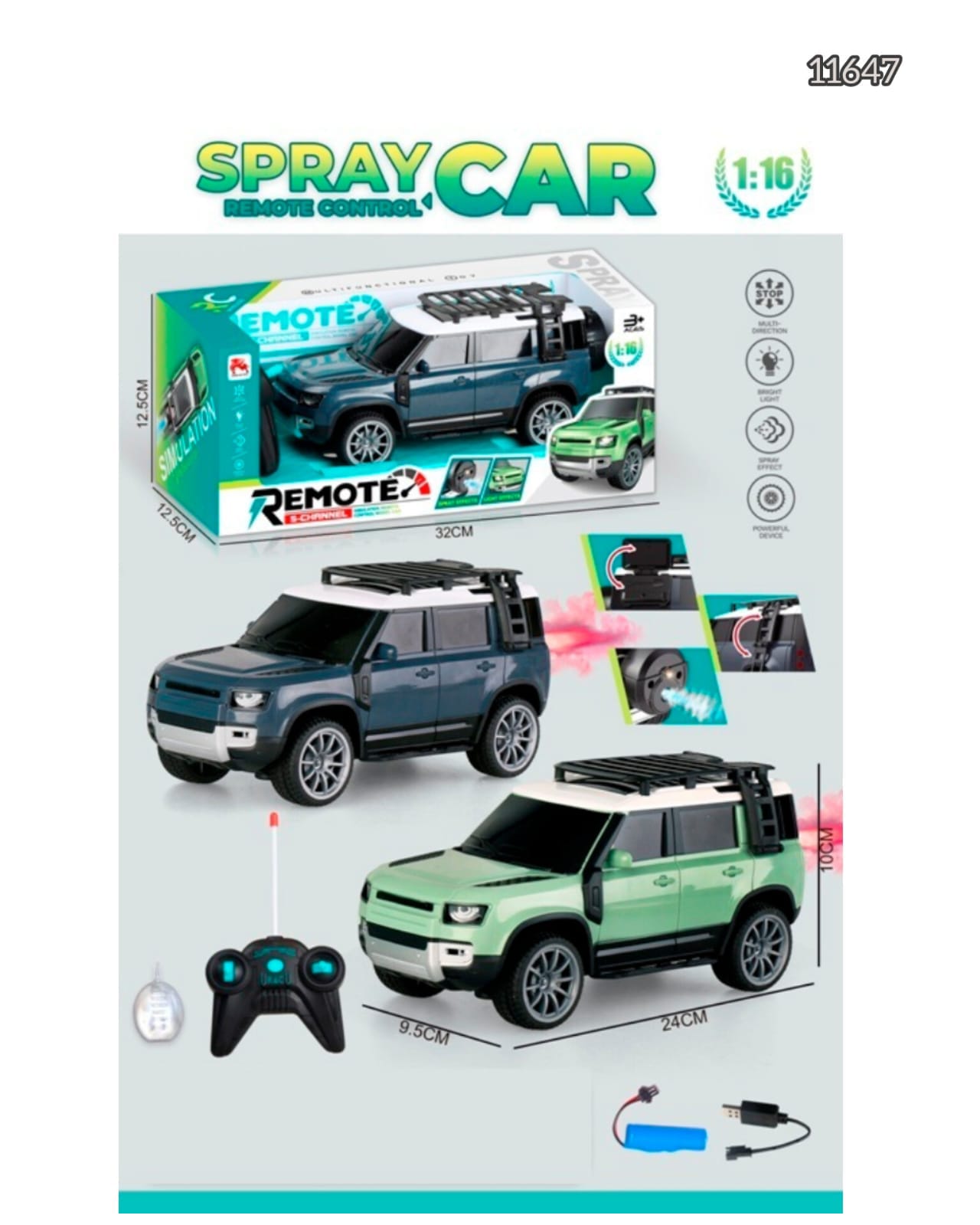 Buy Remote Control Defender 1:16 Scale Model Land Rover Rechargeable Car with Light,| somke | sams toy world Sam's Toy World  Sams toy world shop in Ahmedabad Gujarat 
