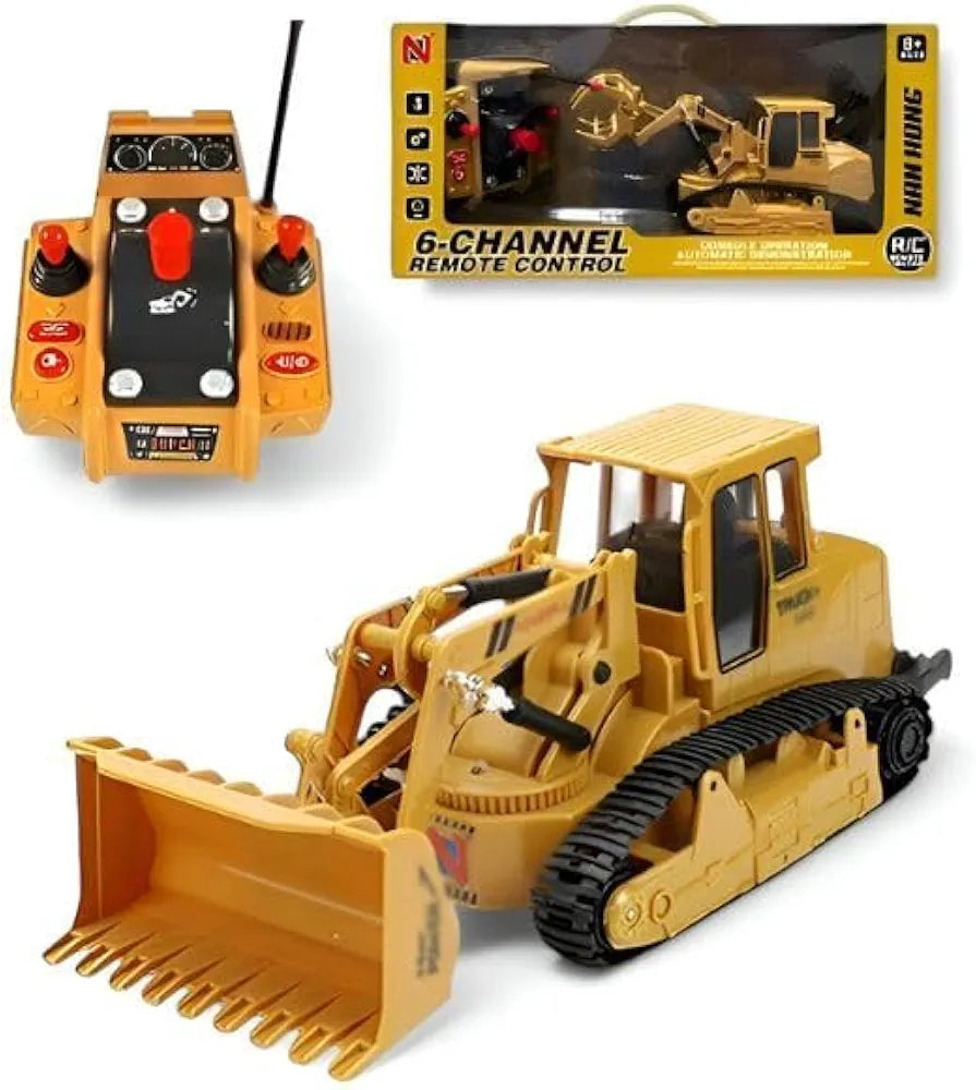 RC Crawler Dozer Truck Remote Control Bulldozer with Lights Sounds and ...