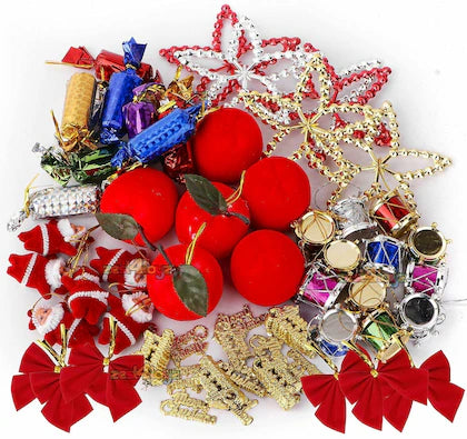 Buy Christmas Tree Decorations Set (Balls, Bells, Gifts, Pine Trees, Stars, Candy Sticks & Santa Claus) Christmas Gift Items, Christmas Tree Decorations Items 25 | sams toy world Sam's Toy World  Sams toy world shop in Ahmedabad Gujarat 