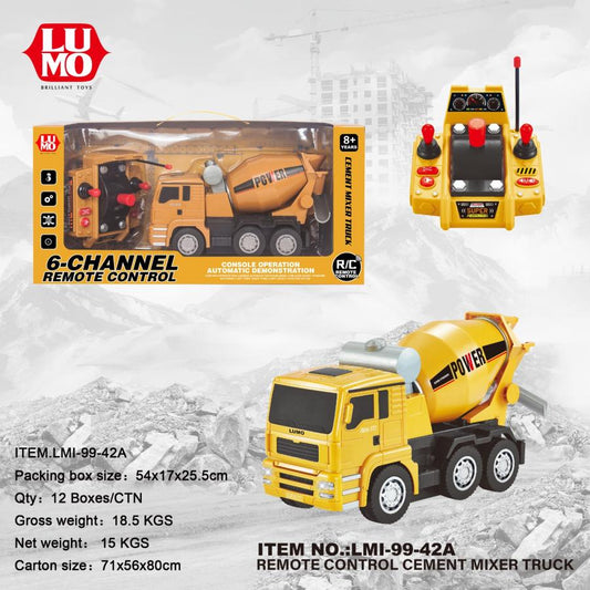 Buy RC Mixing Truck Cement Mixer Remote Contro l  Remote Control Multi-Function Console Light Music Mixing Dump Truck | sams toy world samstoy.in Sams toy world shop in Ahmedabad Gujarat 