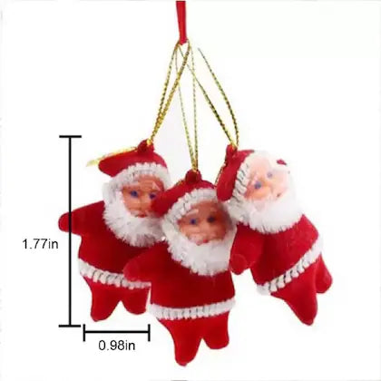 Buy Christmas Tree Decorations Santa Claus Pendant Small Hanging Ornaments Xmas Gift 18 Pcs | sams toy world Sam's Toy World  Sams toy world shop in Ahmedabad Gujarat 