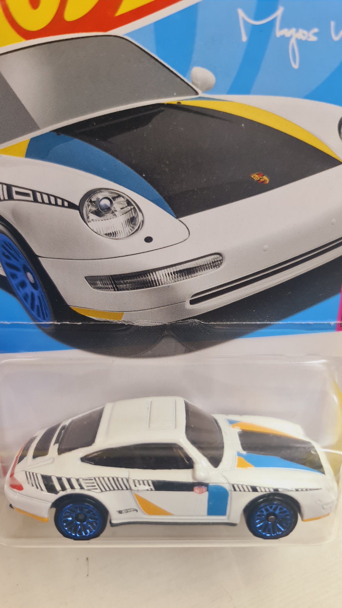 Hot Wheels 96 Porsche Carrera HW 90S Ages 3 and Up (Blue) Sams world