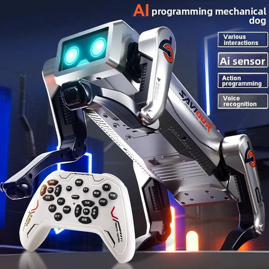 Buy AI Programming Smart RC Mechanical Dog Toy Language Interaction Remote Control Stunt Action Robot Dog with Story Light and Music Sam's Toy World  Sams toy world shop in Ahmedabad Gujarat 